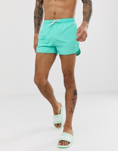 Бирюзовые шорты для плавания Bershka-Зеленый