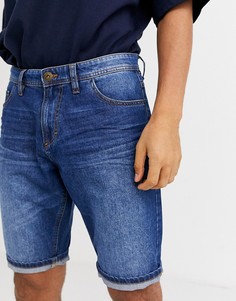 Джинсовые шорты с 5 карманами Tom Tailor-Синий