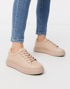 Кроссовки на шнуровке ASOS DESIGN-Бежевый