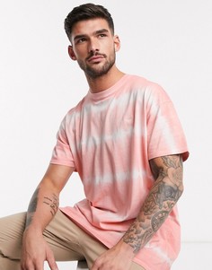 Oversized-футболка с принтом тай-дай Threadbare-Розовый