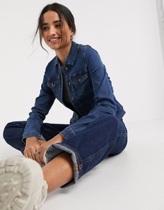 Синяя джинсовая куртка Vero Moda-Синий