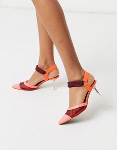 Туфли на среднем каблуке ASOS DESIGN-Мульти