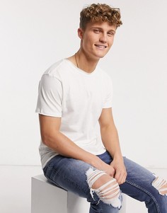 Футболка с необработанными краями Brave Soul-Белый