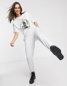 Oversized-футболка с принтом ASOS DESIGN-Белый