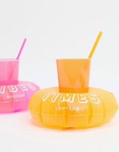 Надувные подставки для напитков Sunnylife malibu-Розовый