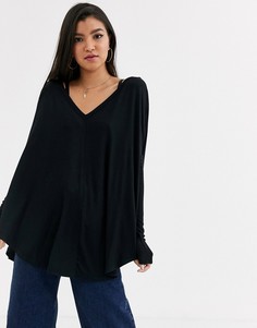 Свободный трикотажный топ Free People Moonshine-Черный