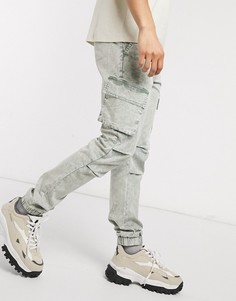 Зеленые узкие джоггеры карго ASOS DESIGN-Зеленый
