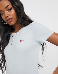 Голубая футболка в рубчик Levis-Синий Levis®