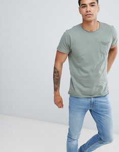 Базовая футболка с необработанными краями Brave Soul-Зеленый