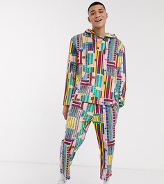 Прямые брюки с принтом без застежки ASOS MADE IN KENYA-Мульти