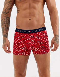 Красные хлопковые боксеры-брифы с принтом "Love" Tommy Hilfiger-Красный