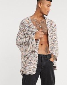 Фактурный кардиган ASOS DESIGN-Серый