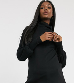 Черная свободная водолазка ASOS DESIGN Maternity-Черный