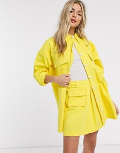 Желтая джинсовая oversized-рубашка от комплекта ASOS DESIGN-Желтый