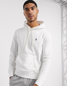 Худи белого цвета с логотипом Polo Ralph Lauren-Белый