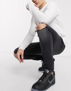 Черные джинсы скинни из органического хлопка Topman-Черный