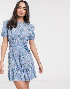 Платье с пышными рукавами AX Paris-Мульти