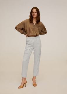 Брюки в грузовом стиле, модал - Saty Mango