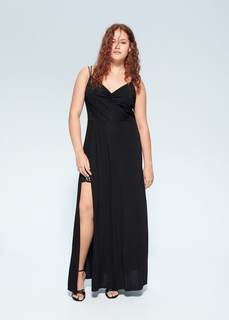 Платье с кружевными вставками - Gilda-i Mango