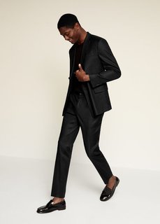 Костюмные брюки slim fit изо льна - Majorel Mango