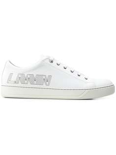 LANVIN кроссовки на шнуровке с объемным принтом