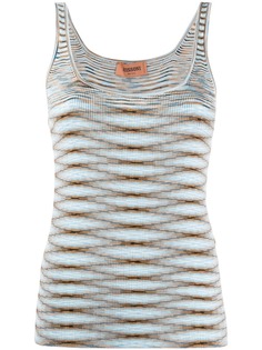 Missoni топ вязки интарсия без рукавов