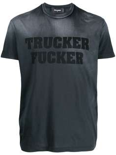 Dsquared2 футболка с эффектом потертости и логотипом