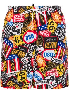 Dsquared2 плавки-шорты с логотипом