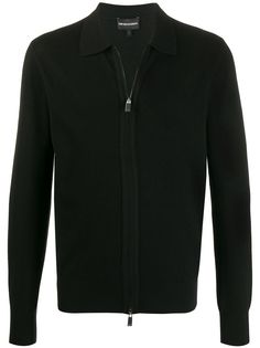 Emporio Armani трикотажная толстовка на молнии