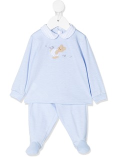 Il Gufo teddy bear embroidered pajamas