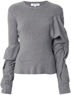 Enföld пуловер со сборками