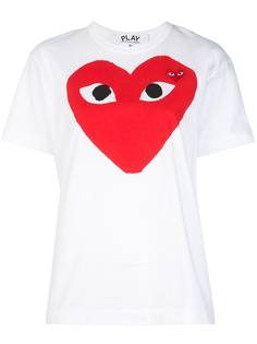 Comme Des Garçons Play футболка из джерси с логотипом