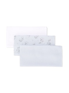 Absorba 3-pack muslin squares