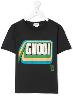 Gucci Kids tiger logo print T-shirt