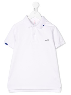 Sun 68 embroidered logo polo shirt