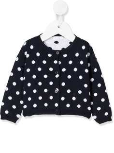 Il Gufo dotted cotton cardigan