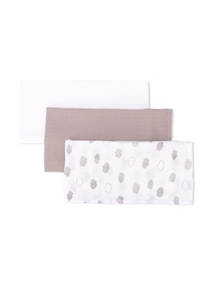 Absorba 3-pack muslin squares