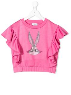 Monnalisa Bugs Bunny ruffle T-shirt