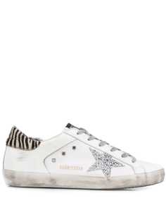 Golden Goose кроссовки с зебровым принтом