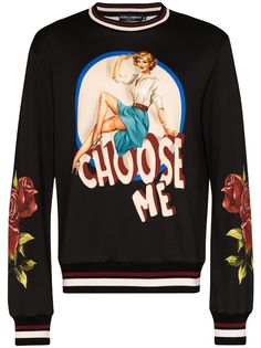Dolce & Gabbana свитер с принтом