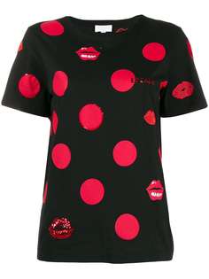 Escada Sport футболка в горох с пайетками