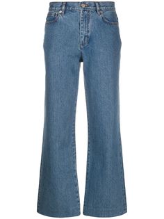 A.P.C. укороченные джинсы с завышенной талией