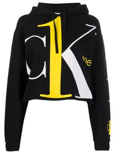 Calvin Klein Jeans укороченное худи с логотипом