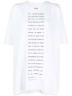 Rick Owens DRKSHDW футболка оверсайз
