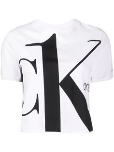 Calvin Klein Jeans укороченная футболка с логотипом