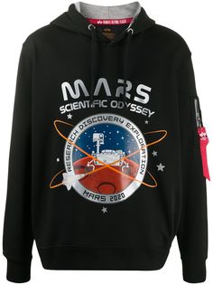 Alpha Industries худи с принтом Mars