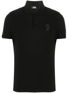 Karl Lagerfeld рубашка-поло Ikonik с короткими рукавами