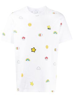 Lacoste футболка со сплошным принтом