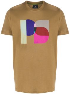 PS Paul Smith футболка в стиле колор-блок с логотипом