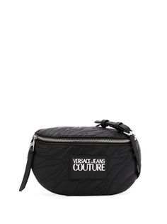 Versace Jeans Couture стеганая поясная сумка с логотипом